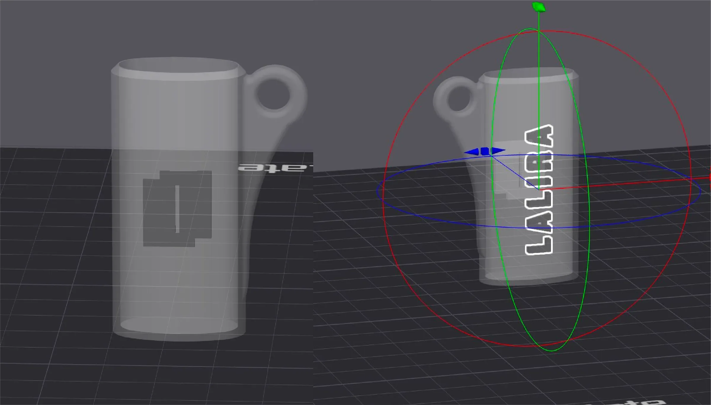 Feuerzeughülle, Render auf Gelb