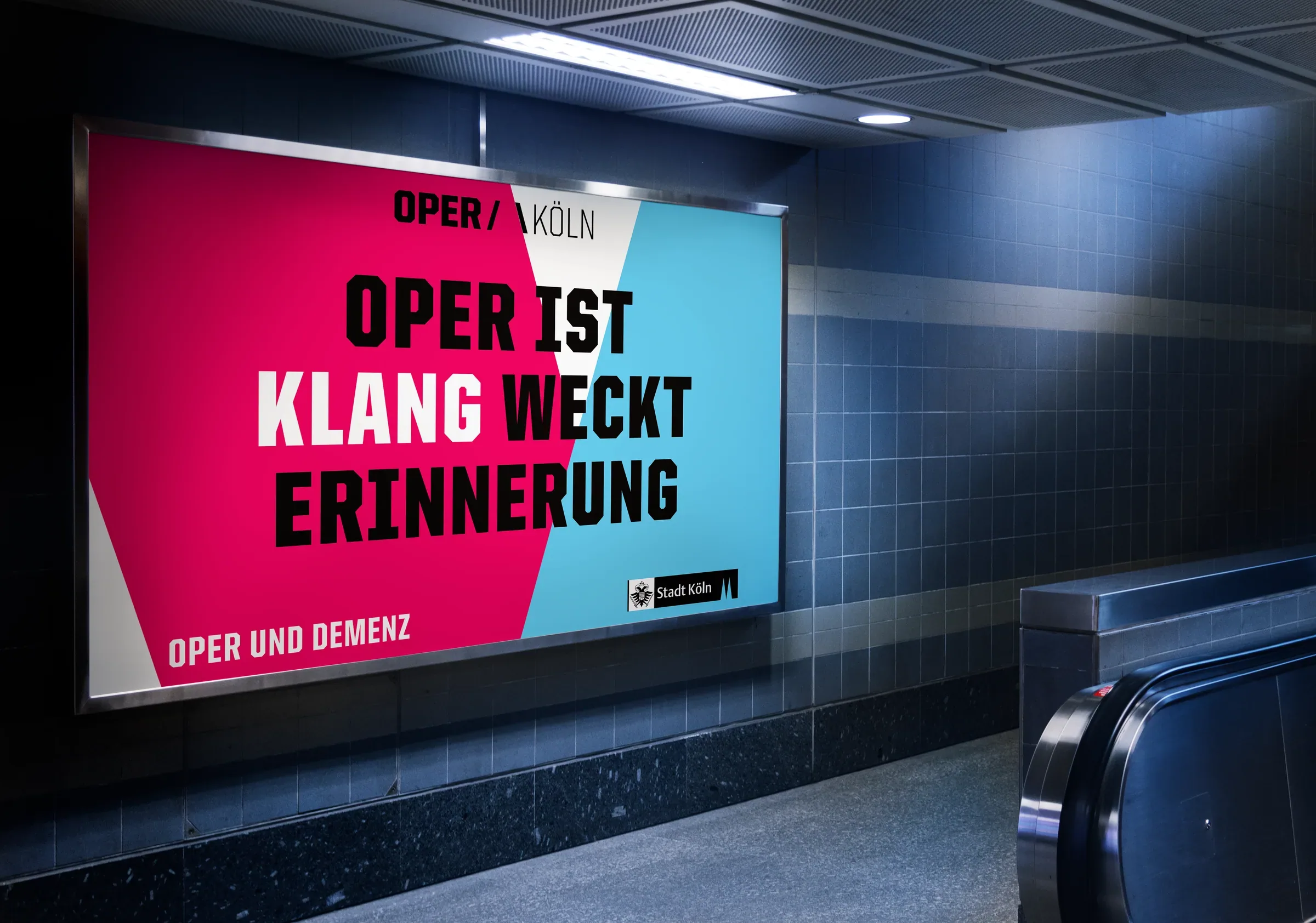 Plakat in der U-Bahn