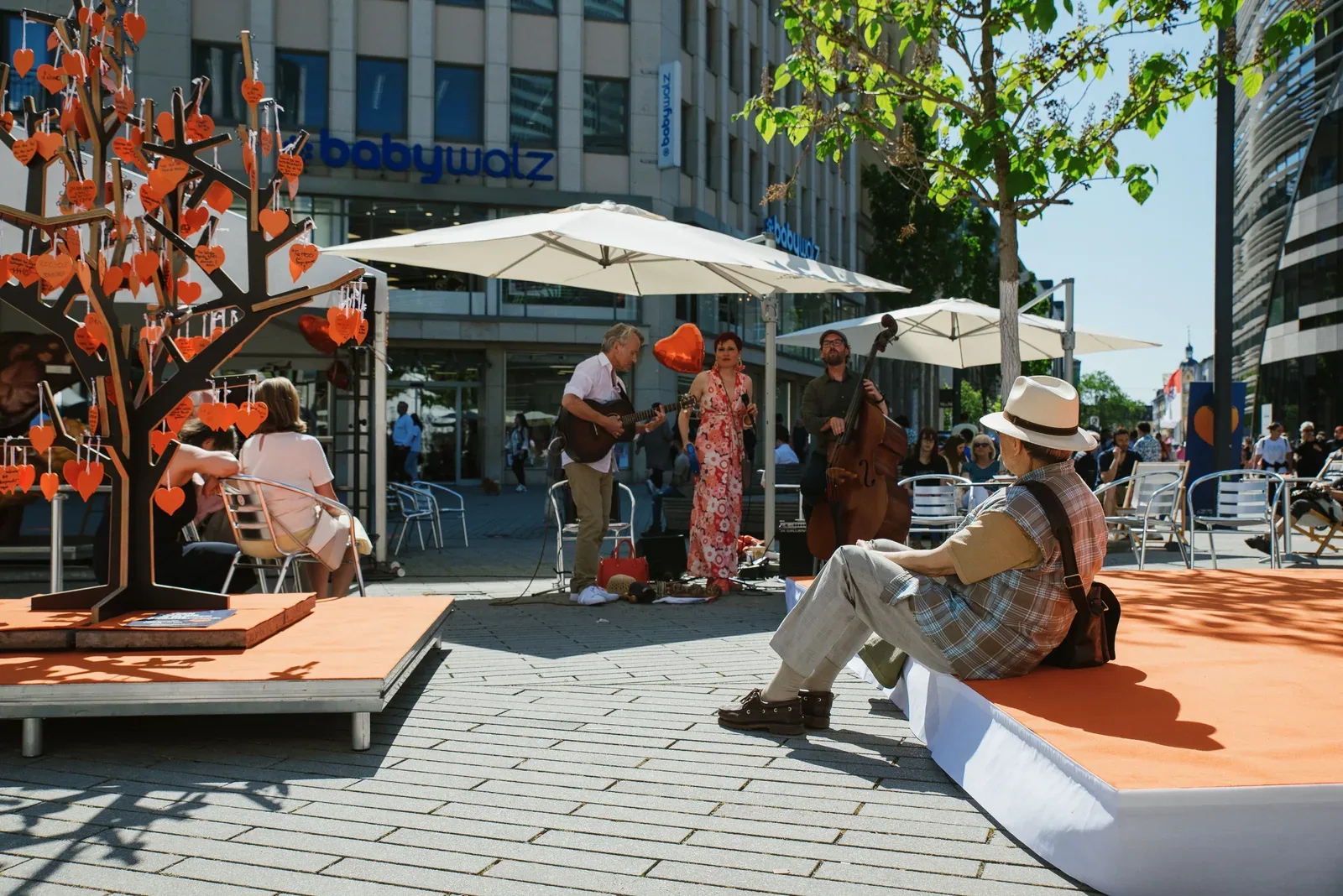 Die Aktionsflaeche in der Innenstadt im Jahrgang 2023.