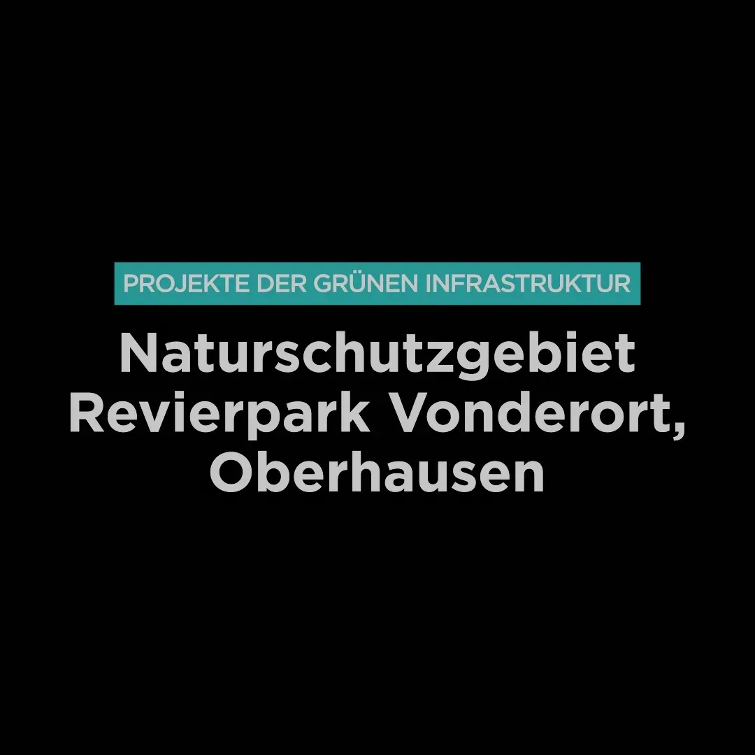 Titelkarte des IGTV-Intros zum Naturschutzgebiet Revierpark Vonderort in Oberhausen.