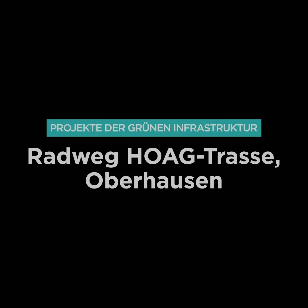 Titelkarte zum Radweg HOAG-Trasse, dieselbe Reihe, anderes Projekt.