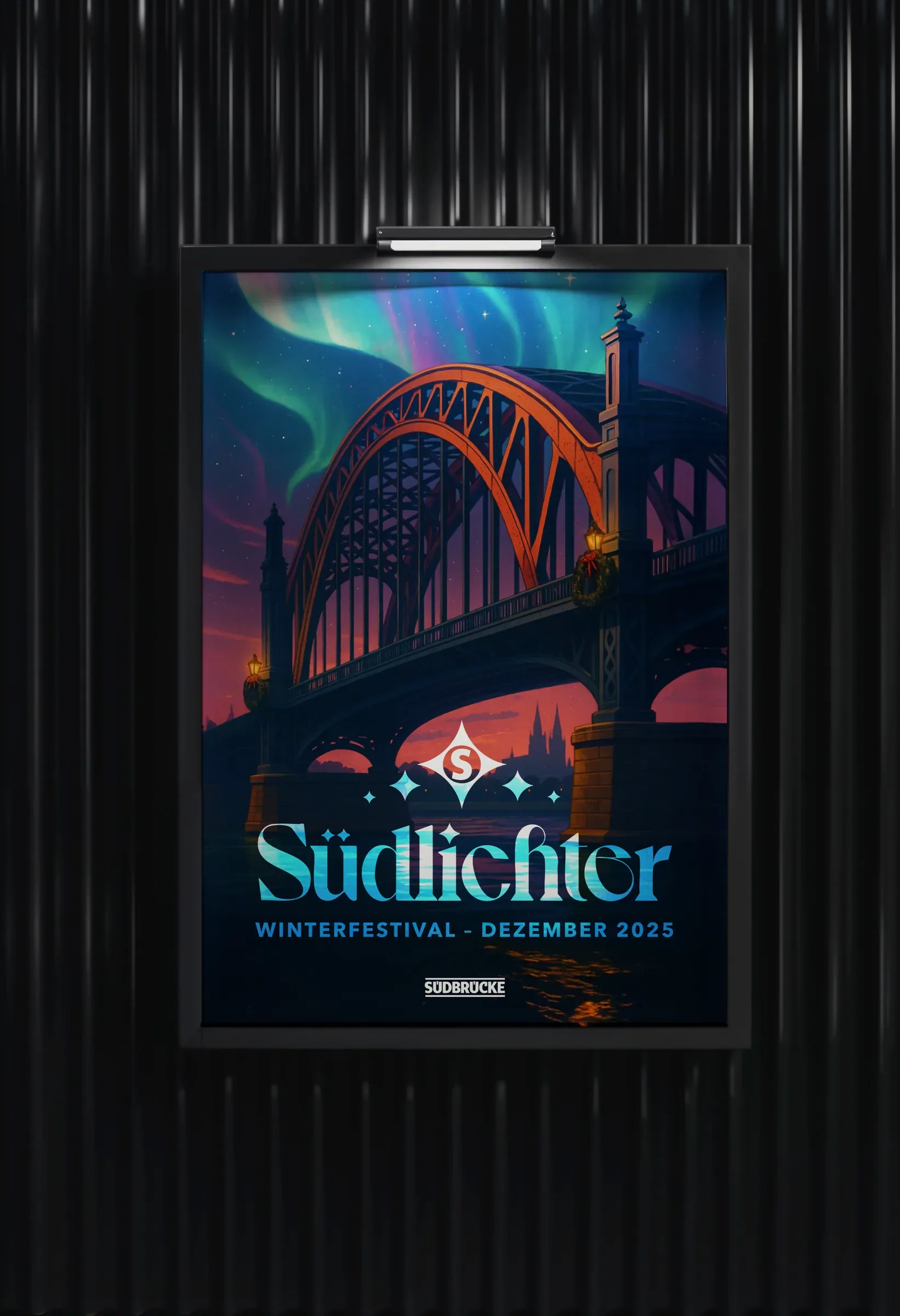 Südlichter, Plakat im Schaukasten