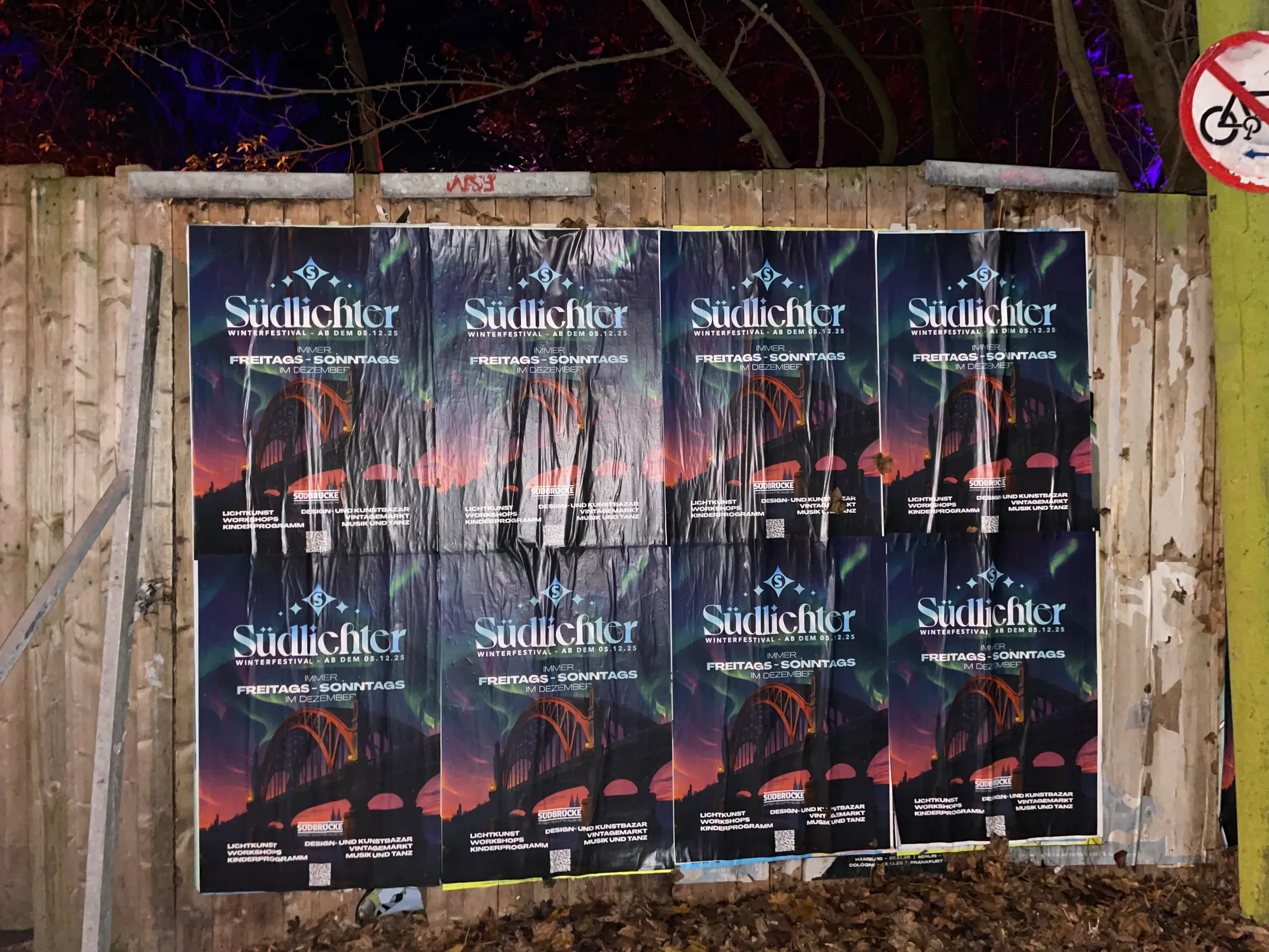Südlichter, Plakatierung im Stadtraum