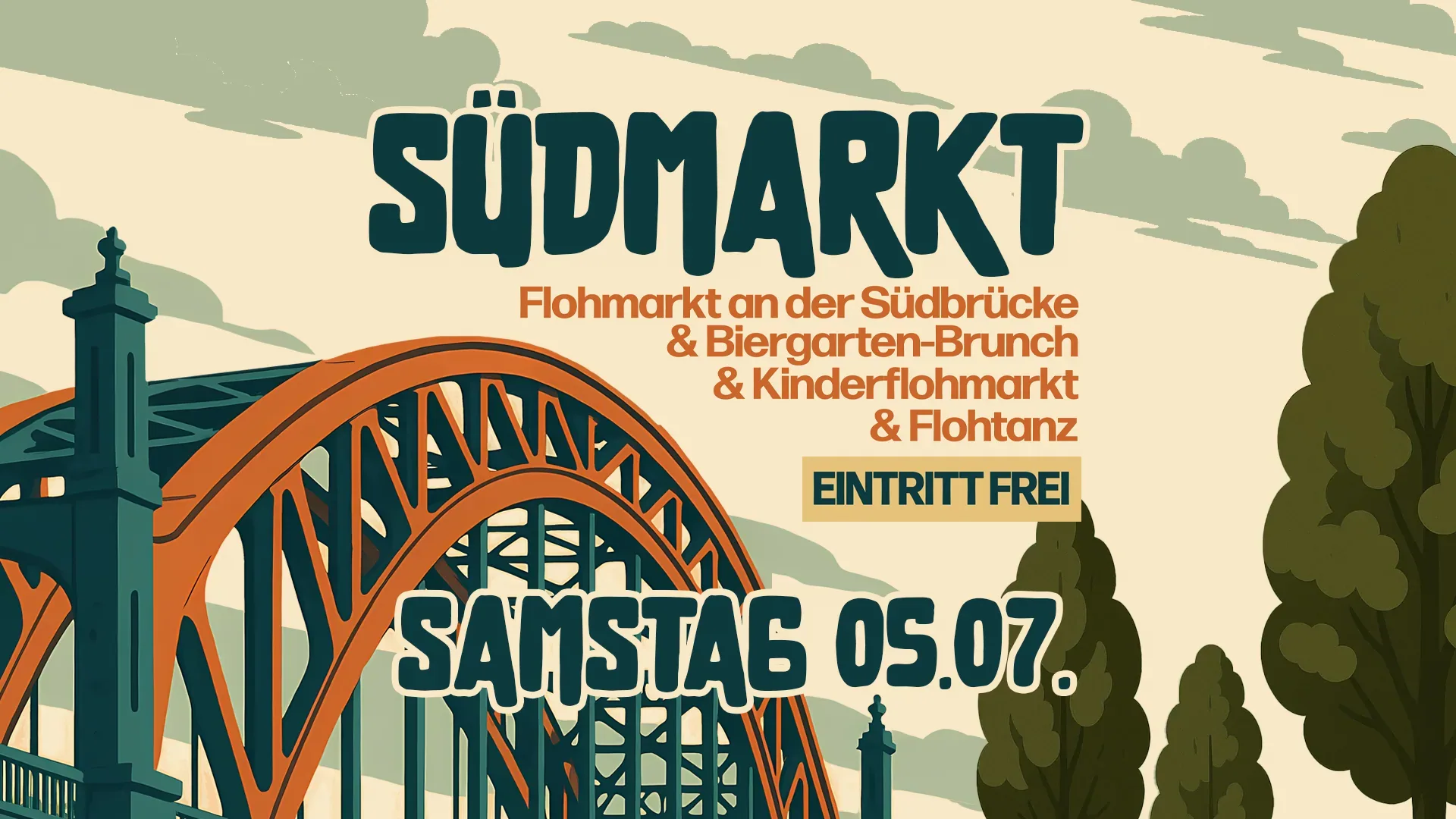 Südmarkt, Banner für den 5. Juli